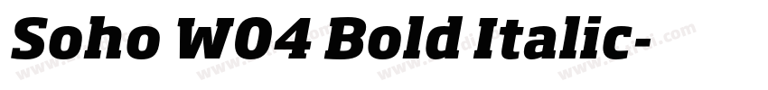 Soho W04 Bold Italic字体转换